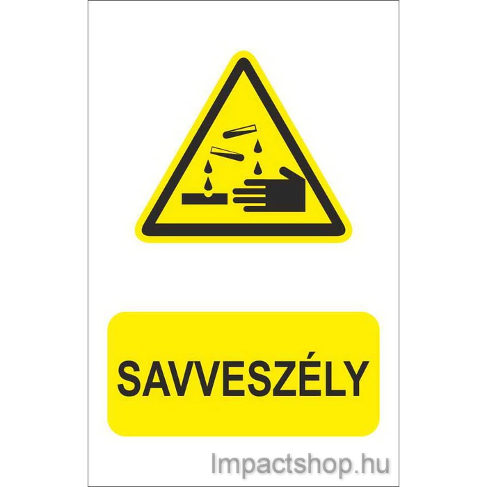 SAVVESZÉLY (160X250 MM TÁBLA)