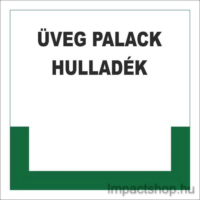 ÜVEG PALACK HULLADÉK (200X200 MM MATRICA)