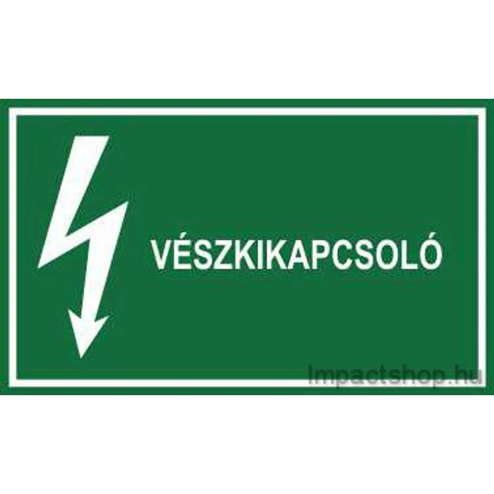 VÉSZKIKAPCSOLÓ (200X100 MM MATRICA)