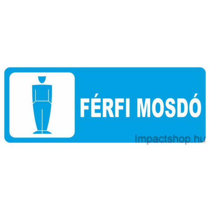 FÉRFI MOSDÓ (250X100 MM MATRICA)