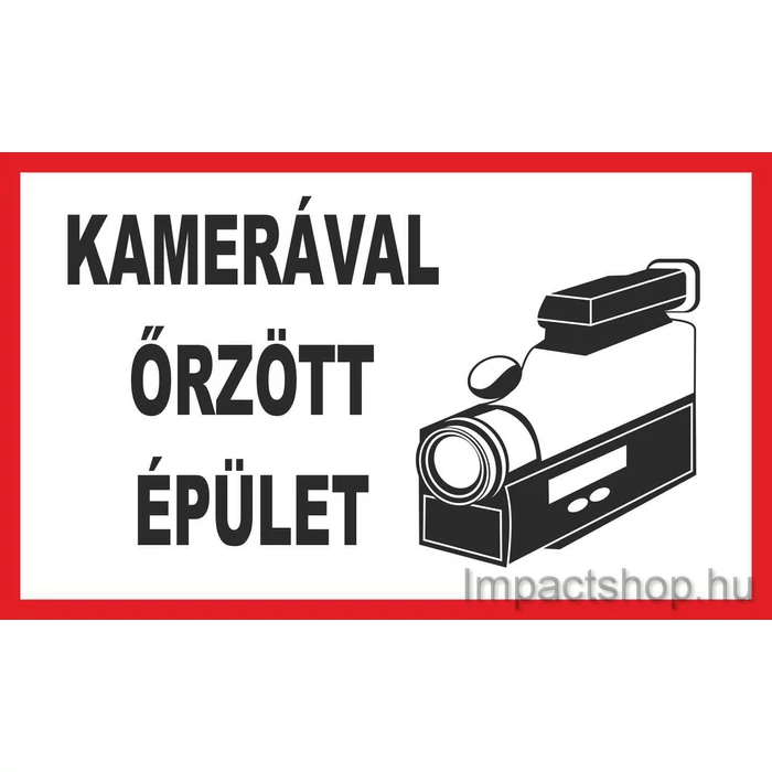 KAMERÁVAL ŐRZÖTT TERÜLET (400X250 MM MATRICA)