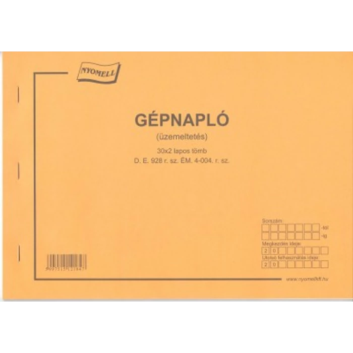 GÉPNAPLÓ